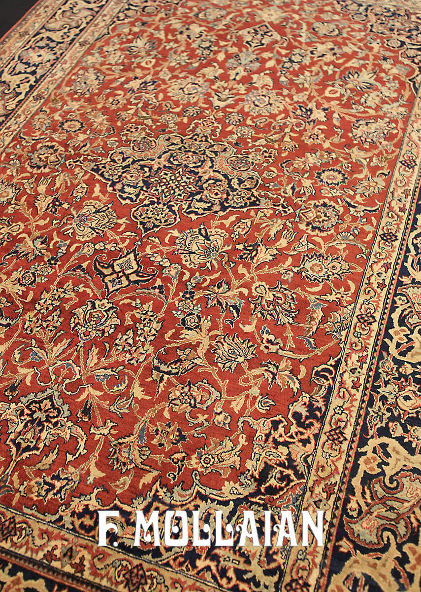 Tapis Persan Antique Nain Tudeshk n°:75102572